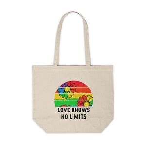 Love Knows No Limits Custom Canvas Tote Bag